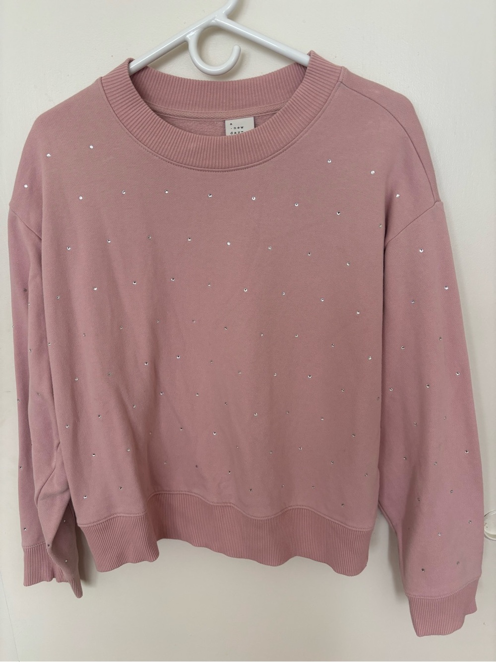 A NEW DAY Rhinestone-Embellished Women's Sweatshirt